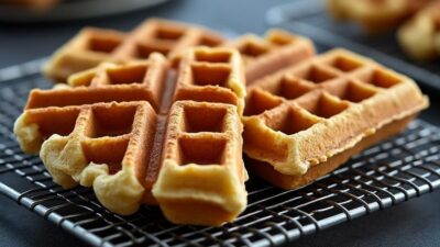 Les gaufres bananesques, un classique revisit&eacute; qui apportera une touche gourmande &agrave; vos repas l&eacute;gers