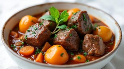 Les ingr&eacute;dients essentiels pour un navarin d&rsquo;agneau grand-m&egrave;re, recette traditionnelle pleine de douceur et d&rsquo;authenticit&eacute;