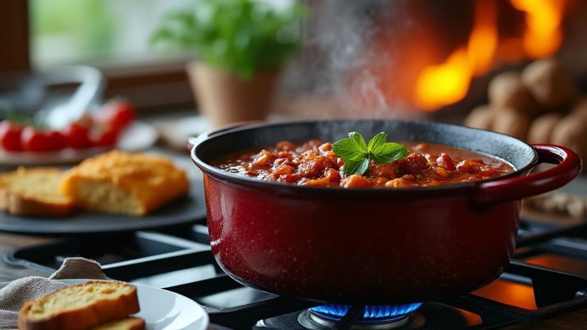 Chili d&rsquo;hiver au b&oelig;uf effiloch&eacute; et haricots rouges : un plat authentique qui invite &agrave; la d&eacute;tente