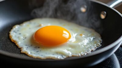 Les m&eacute;thodes faciles pour des &oelig;ufs au plat parfaits sans huile, sans beurre et sans colle