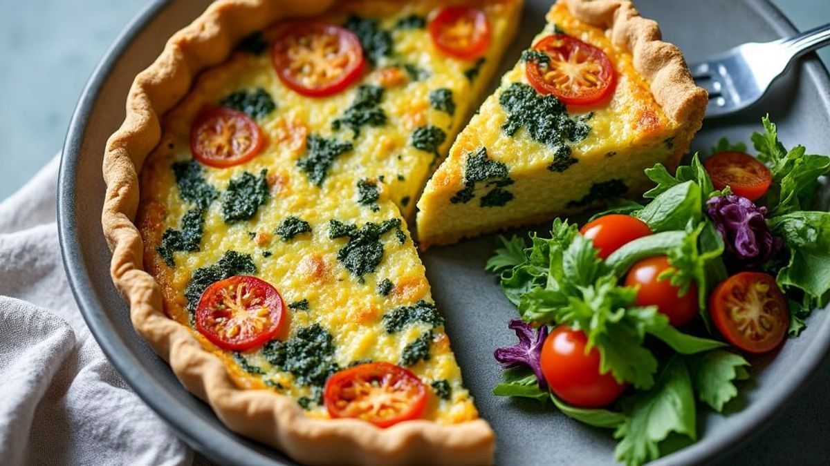 Quiche sans p&acirc;te aux l&eacute;gumes : une recette facile qui ravira vos papilles rapidement
