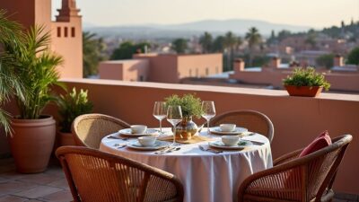 Le guide des rooftops &agrave; Marrakech pour d&eacute;guster un repas et boire un verre en altitude