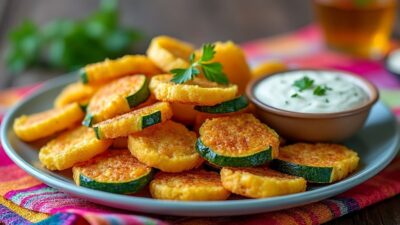 Les frites de courgettes croustillantes, un d&eacute;lice croustillant et l&eacute;ger pour sublimer vos plats pr&eacute;f&eacute;r&eacute;s
