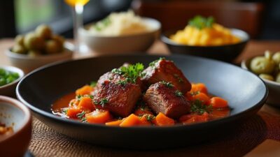 Les joues de porc &agrave; la fa&ccedil;on grand-m&egrave;re : une recette mijot&eacute;e qui r&eacute;unit famille et plaisir simple &agrave; table