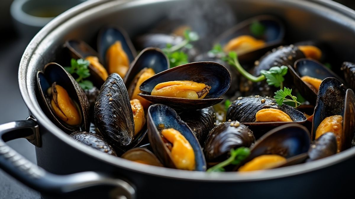 Les moules &agrave; la cr&egrave;me au vin blanc, une recette facile et rapide qui change des habitudes