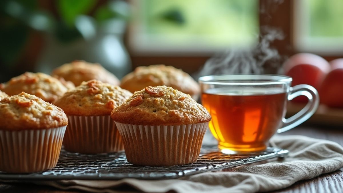 Les muffins aux pommes moelleux : un dessert simple, rapide et irr&eacute;sistible &agrave; tester sans attendre