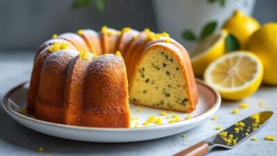 Les plaisirs d&rsquo;un cake citron pavot maison inspir&eacute; de cyril lignac pour vos moments gourmands