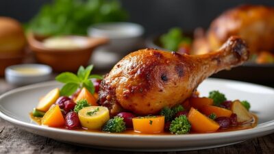 Les recettes rapides pour savourer une cuisse de dinde moelleuse en cocotte sans stress