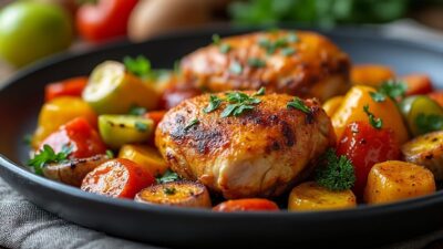 Les techniques efficaces pour des cuisses de poulet au four &agrave; la peau croquante et un go&ucirc;t exceptionnel &agrave; chaque fois