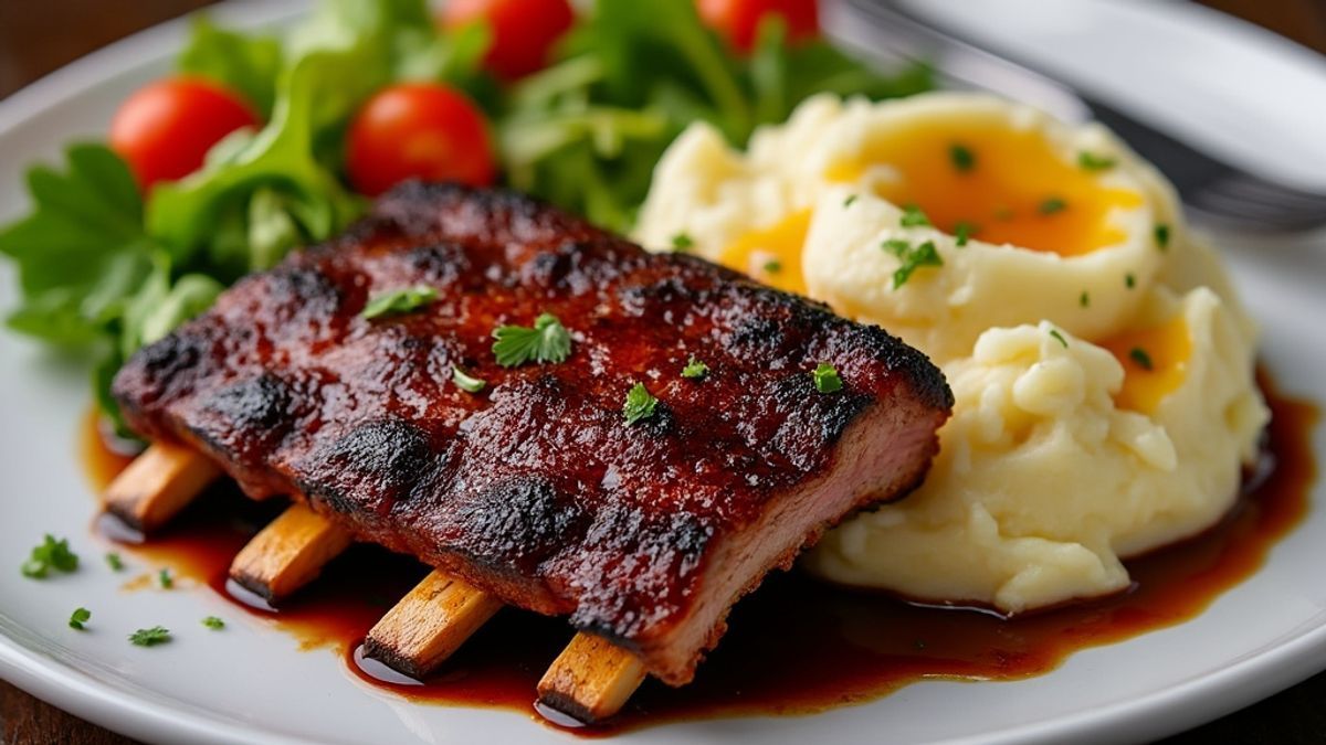 Les travers de porc tendres et fondants gr&acirc;ce &agrave; une cuisson lente au four qui fait toute la diff&eacute;rence