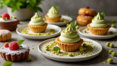 Pourquoi choisir la cr&egrave;me mousseline &agrave; la pistache pour donner vie &agrave; vos desserts pr&eacute;f&eacute;r&eacute;s