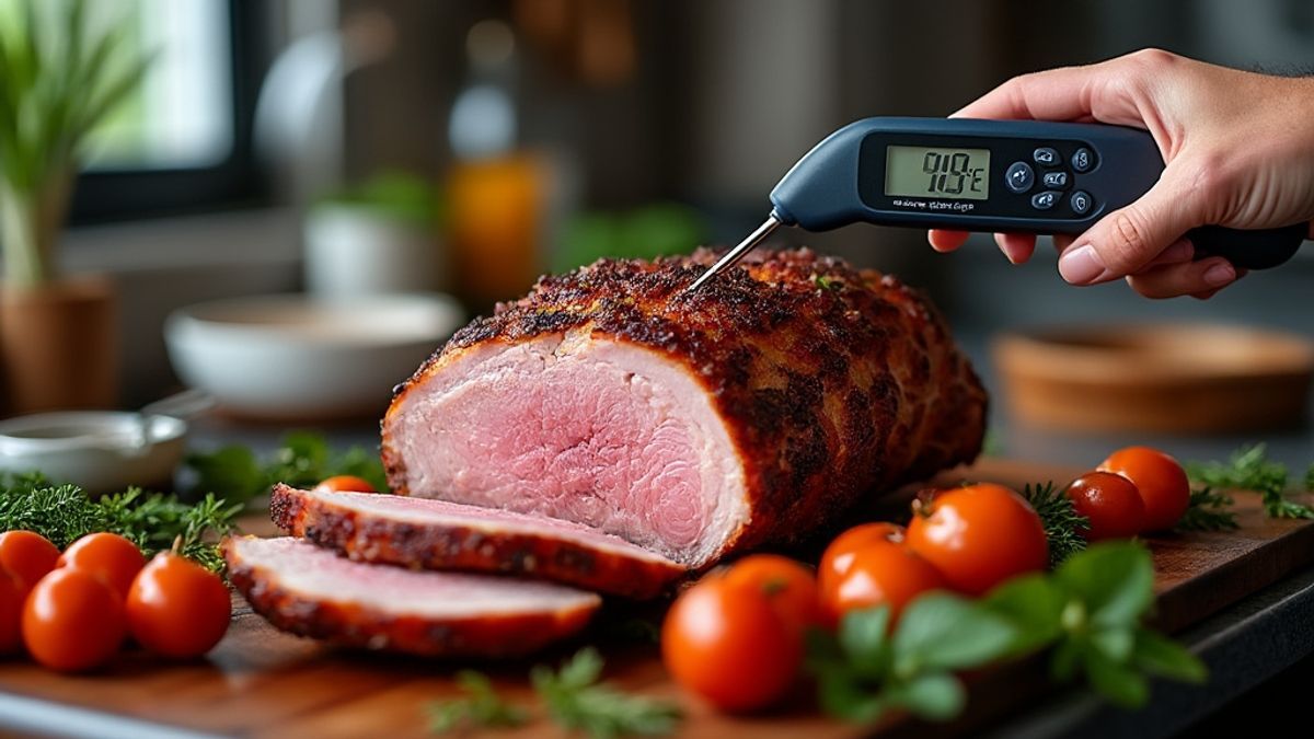 Ce que vous devez savoir pour contr&ocirc;ler pr&eacute;cis&eacute;ment la cuisson du r&ocirc;ti de porc &agrave; l'air fryer ninja