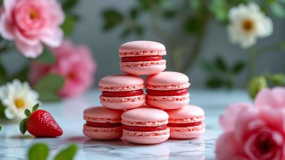 Les macarons &agrave; la fraise et leurs variations gourmandes qui rendent chaque bouch&eacute;e magique