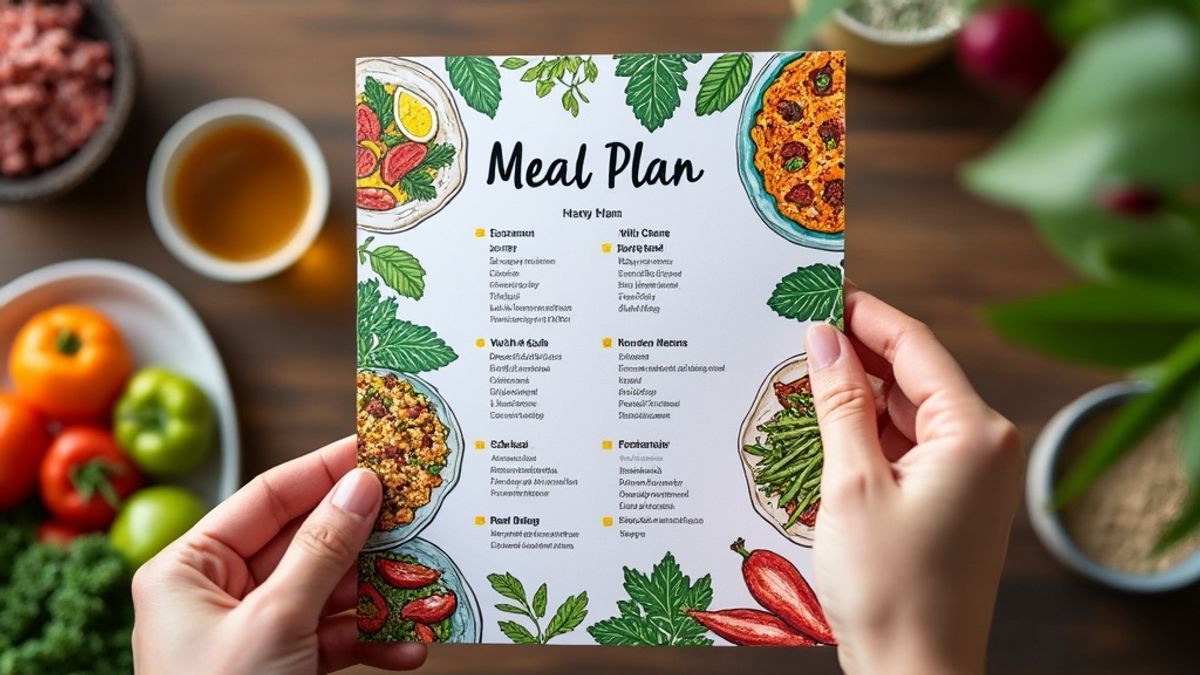Les secrets accessibles pour concevoir un menu r&eacute;gime &agrave; imprimer gratuit qui c&eacute;l&egrave;bre la richesse des aliments