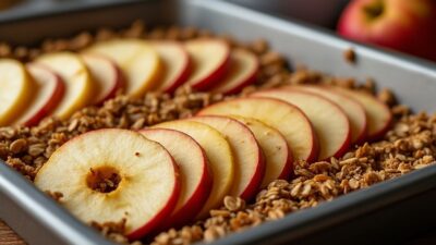 D&eacute;couvrez comment pr&eacute;parer des desserts l&eacute;gers aux pommes fa&ccedil;on crumble croustillants et savoureux
